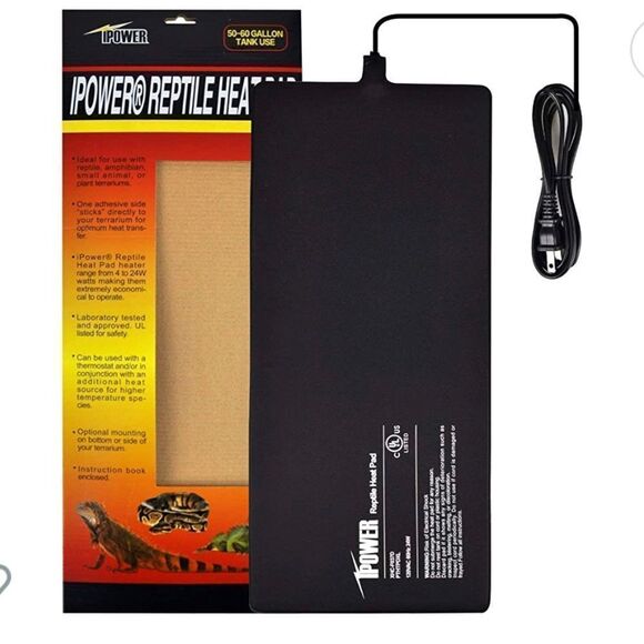 IPower reptile heat pad 8x18 inch 24w under tank terrarium warming heat mat - Picture 3 of 6